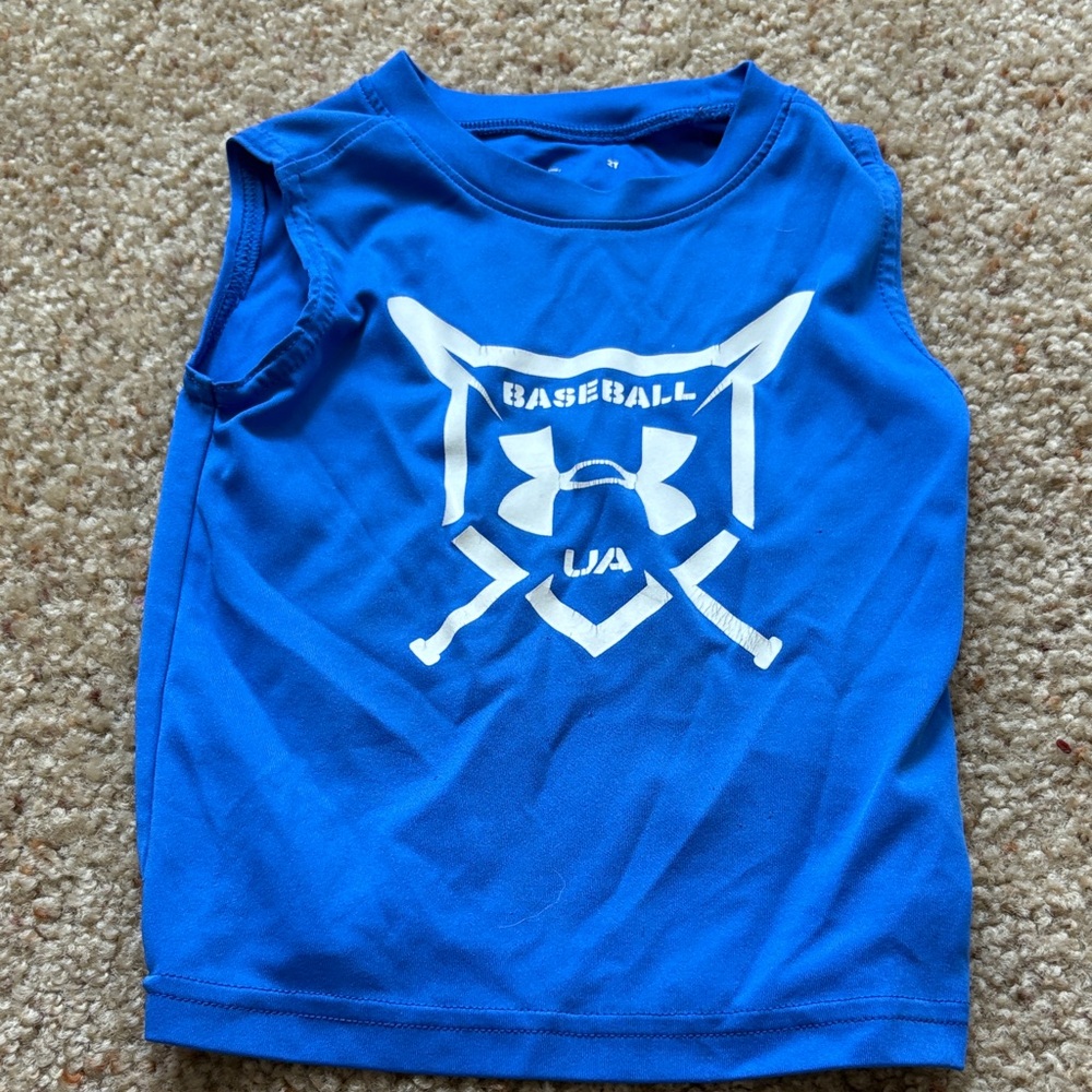 Under Armour Kids Blue Baseball Tank